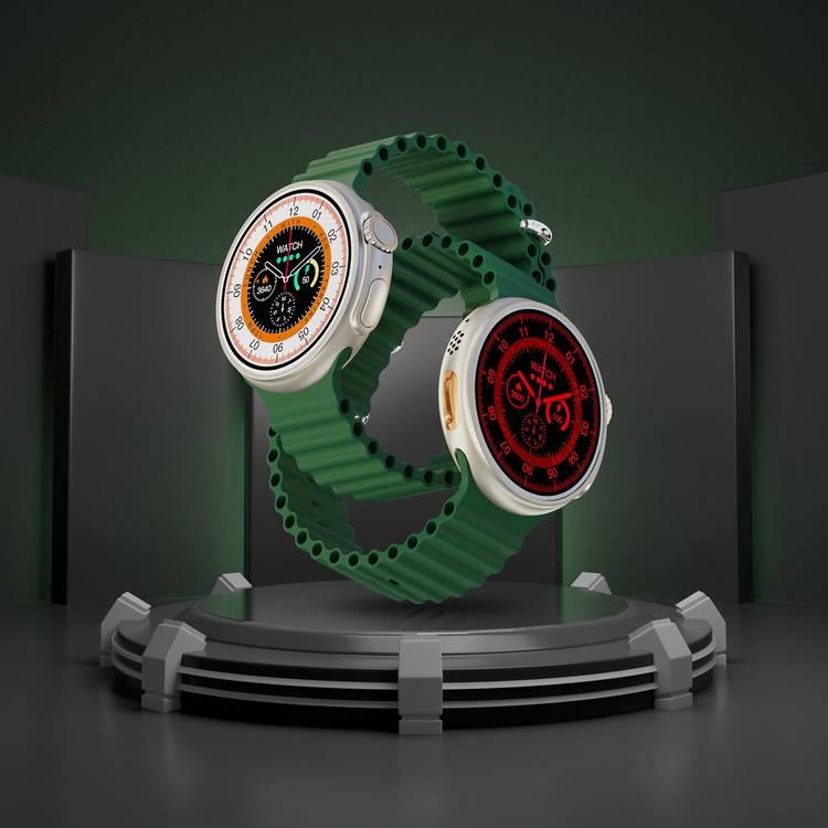 Porodo Ultra Evo Smart Watch 1.51" Wide Touch Screen - Green