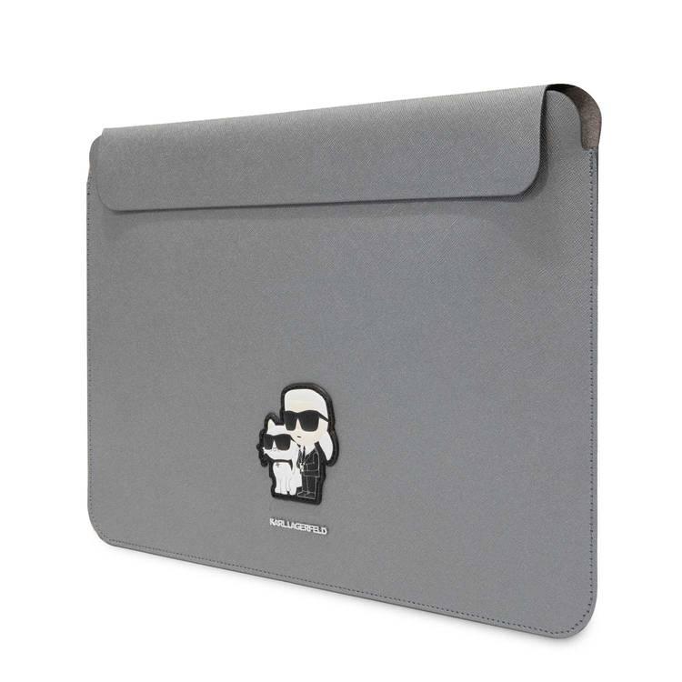 Karl Lagerfeld Laptop Sleeve K&C NFT logo | 16″ | Silver