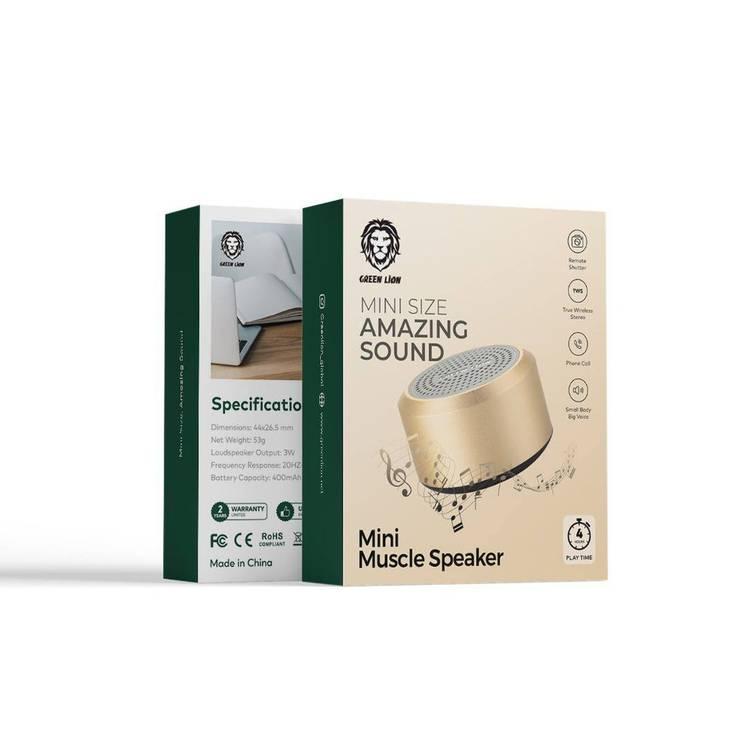 Green Lion Mini Muscle Speaker - Gold
