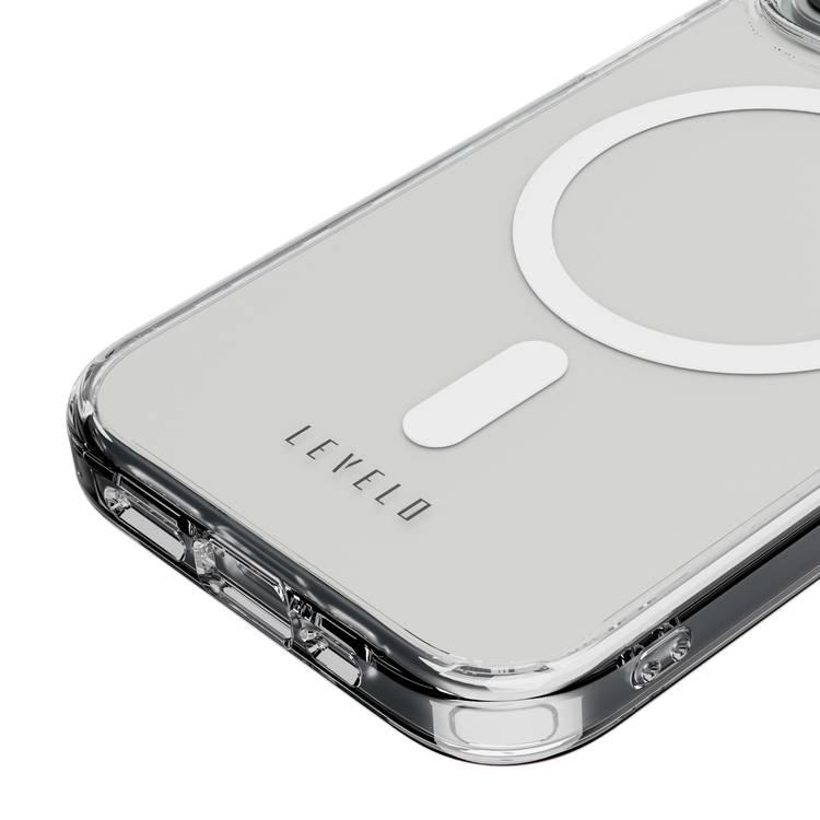 Levelo MagSafe Clara Clear Case For iPhone 15 Pro Max - Clear