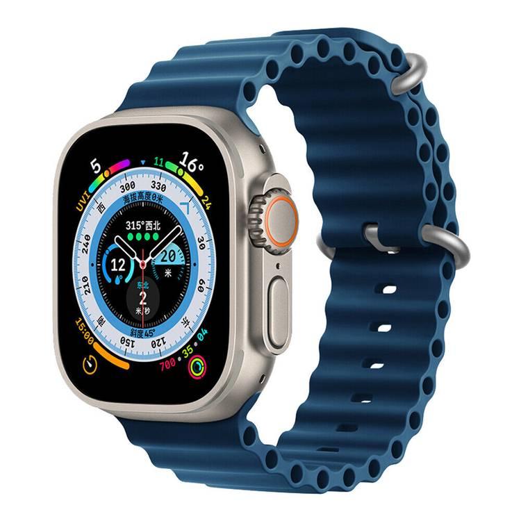 حزام ساعة Pawa London Ocean Watch Ultra/Series 8 49/45/44/42 ملم - أزرق أبيس