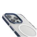 Levelo FlexiGuard Transparent Case for iPhone 15 Pro Max - Black - Blue