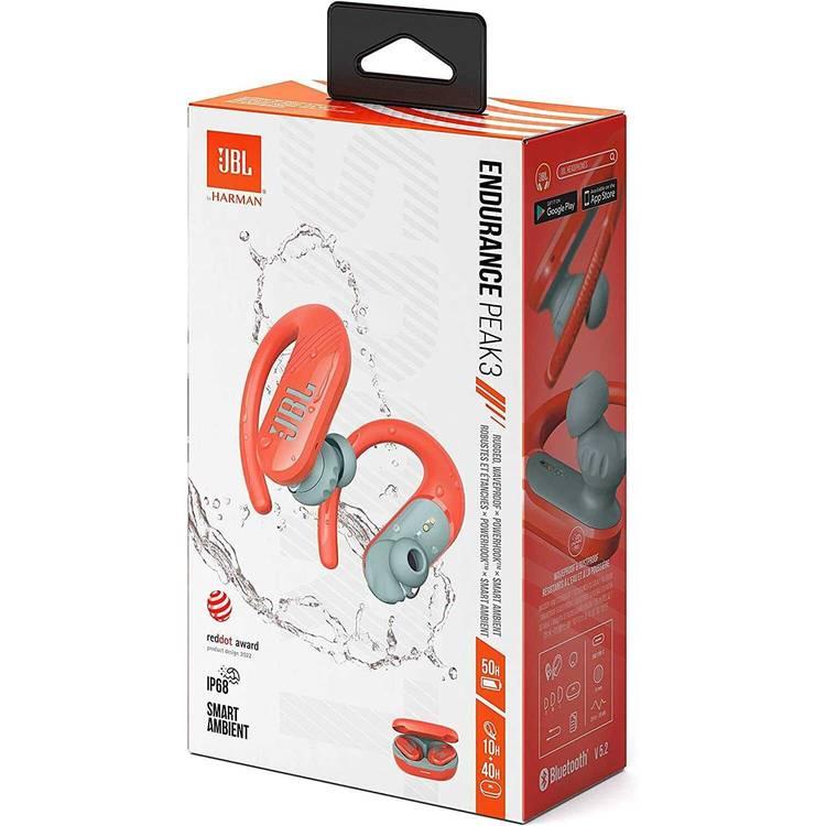 JBL Endurance Peak 3 True Wireless Headphones with Powerhook & TwistLock