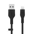Belkin BOOST CHARGE™ Flex USB-A to Lightning Connector Soft-touch Silicone, 1M - Black