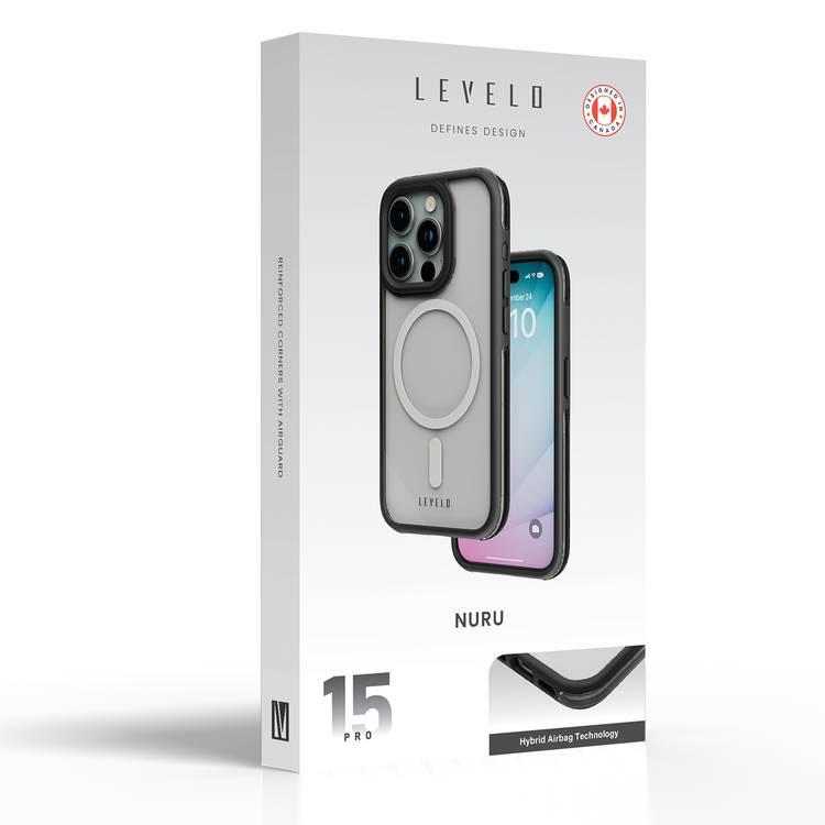 Levelo Nuru 3H Anti-Scratch MagSafe Clear Case for iPhone 15