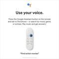 Google Chromecast HD with Google TV Remote - White