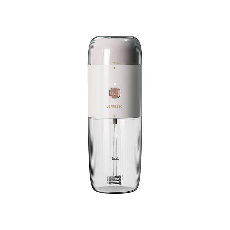 LePresso 2in1 45W Portable Milk Frother and Grinder - White - أبيض
