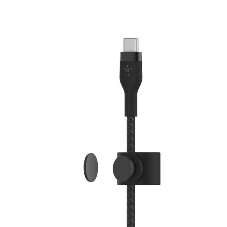 Belkin BOOST CHARGE™PRO Flex USB-C to Lightning Cable_Braided Silicone 10ft ,3M-Black