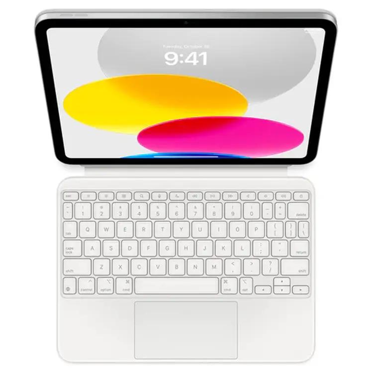 حافظة لوحة المفاتيح Apple Magic Keyboard لجهاز iPad الجيل العاشر باللغة الإنجليزية - أبيض