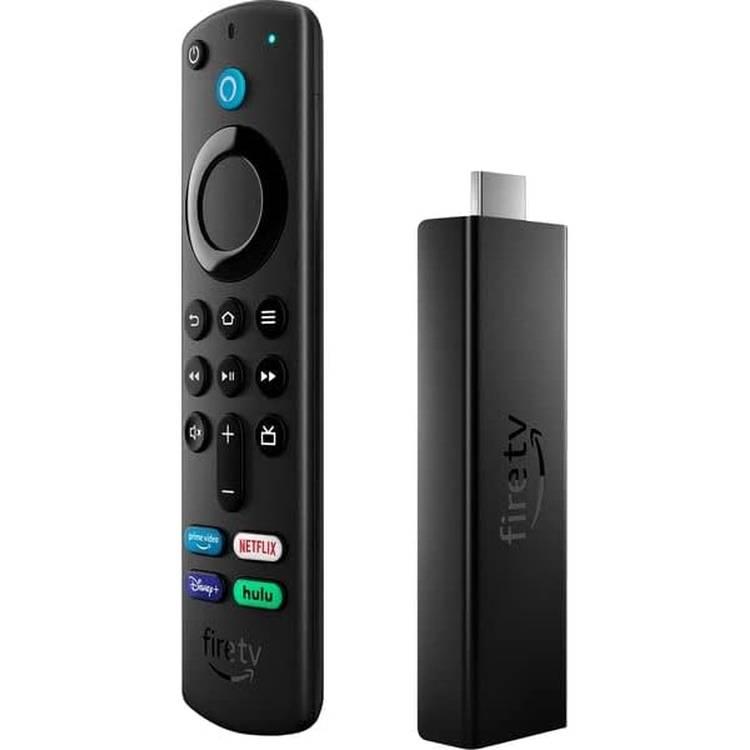 Amazon Fire TV Stick 4K Max WiFi 6 مع جهاز تحكم عن بعد صوتي Alexa الجيل الثالث، أسود