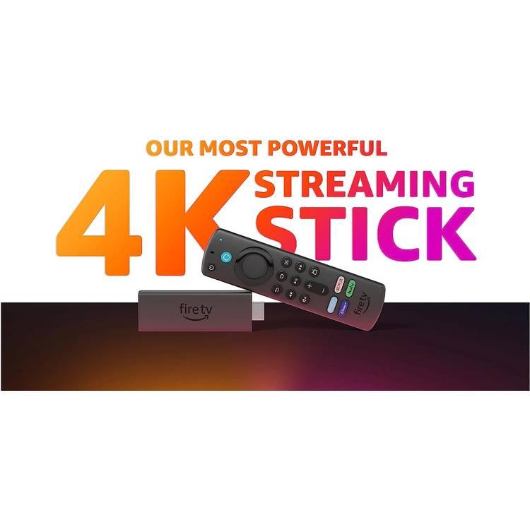 Fire TV Stick 4K Max streaming device, Wi-Fi 6, Alexa Voice Remote Black