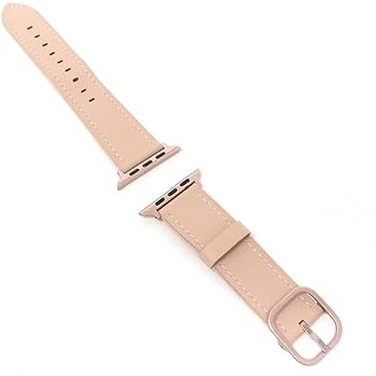 ديفيا - حزام ساعة جلد طبيعي 42/44 ملم - وردي