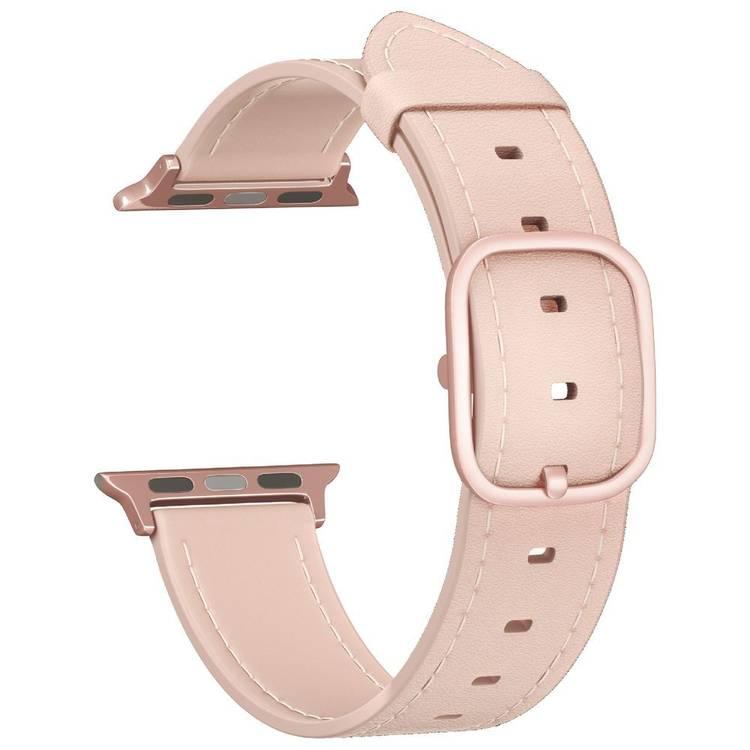 Devia Real Leather Watch Band 42/44mm - Pink