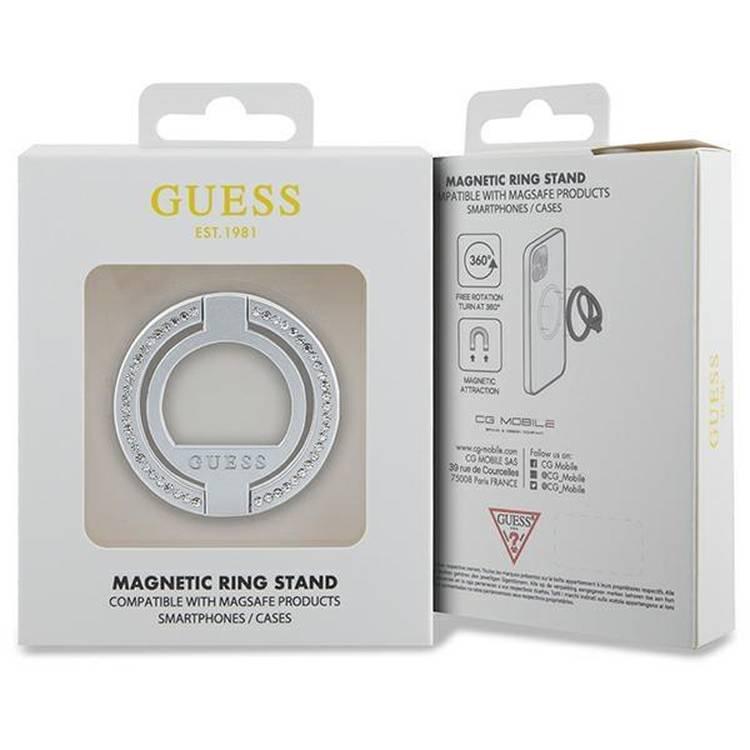 Guess Magsafe Ringstand with Rhinestones - Silver