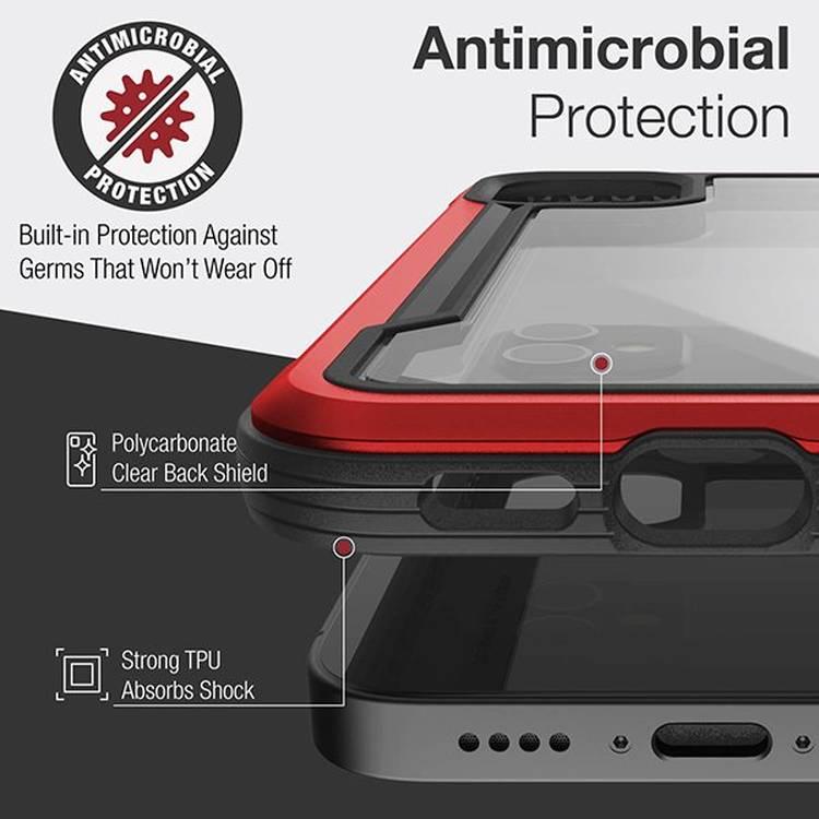 غطاء الحماية X-Doria Raptic Shield لهاتف iPhone 12 (5.4) - أحمر