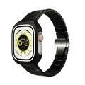 Levelo Royal Stainless Steel Strap and Case For Apple Watch Strap 49MM - Black - أسود