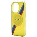 BMW Magsafe Case with M Tricolor Stripes Design for iPhone 15 Pro  - Yellow
