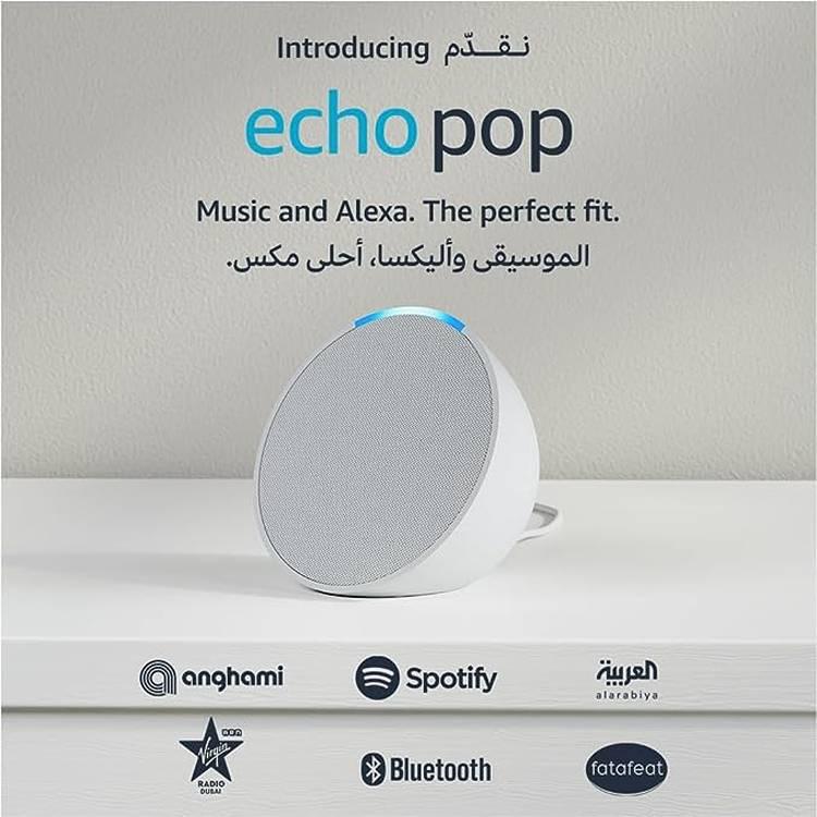 Echo Pop, Full sound compact Wi-Fi & Bluetooth smart speaker with
