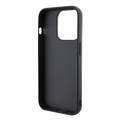 Karl Lagerfeld Saffiano Leather Grip Case with Karl & Choupette Logo - Black - iPhone 15 Pro Max