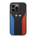 BMW M Silicone Case with Blue & Red Strips for iPhone 15 Pro Max