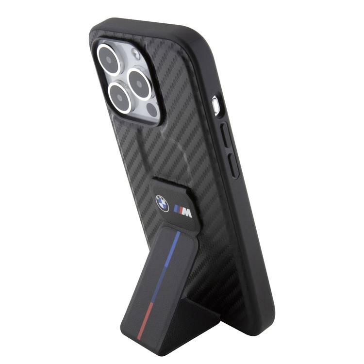 BMW M Grip Stand Carbon Case for iPhone 15 Pro