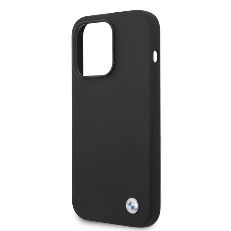 BMW Silicone Case with Metal Logo for iPhone 15 Pro