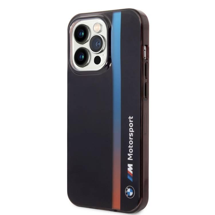 BMW Motorsport IML Case with Tricolor Stripe for iPhone 15 Pro