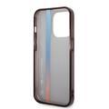BMW Motorsport IML Case with Tricolor Stripe for iPhone 15 Pro - Black