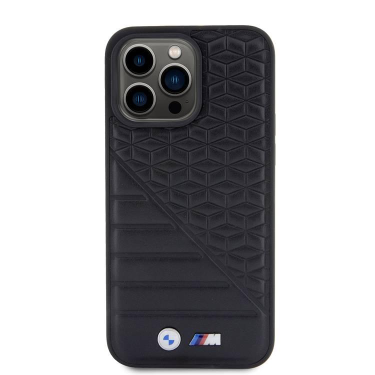 BMW M PU Leather Case with BI Pattern for iPhone 15 Pro