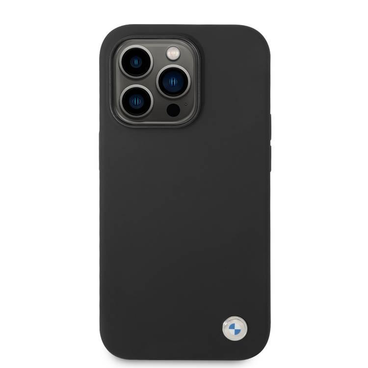 BMW Silicone Case with Metal Logo for iPhone 15 Pro Max