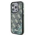 Guess Liquid Glitter Case with 4G Pattern - Green - iPhone 15 Pro