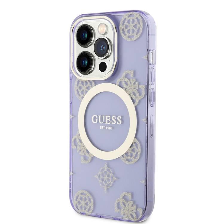 Guess Magsafe IML Case - Gold Purple - iPhone 15 Pro Max