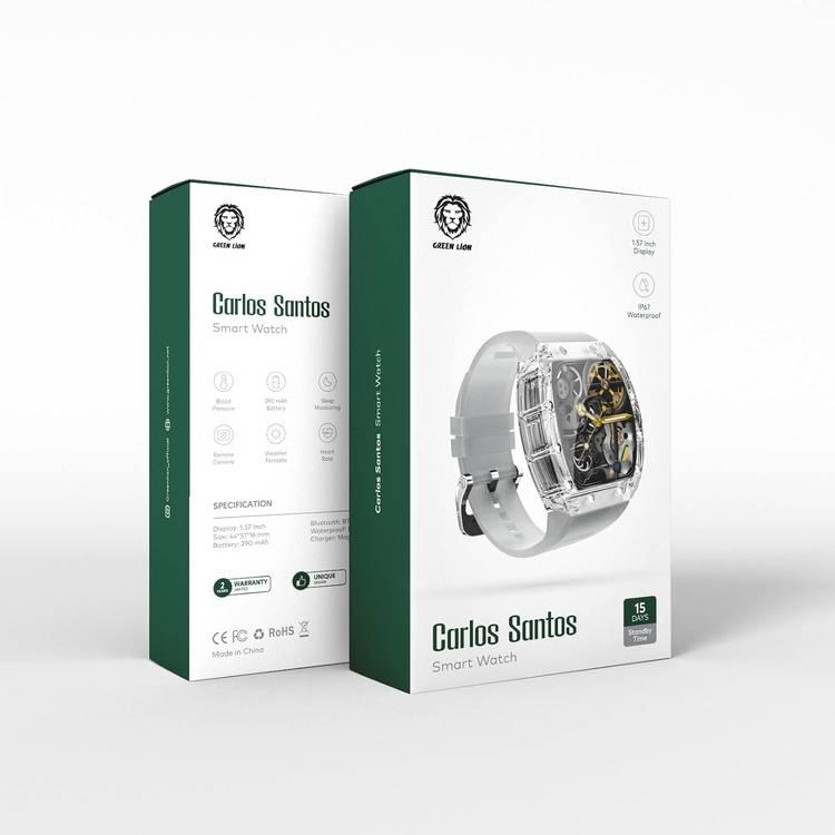 ساعة جرين ليون كارلوس سانتوس الذكية - أبيض