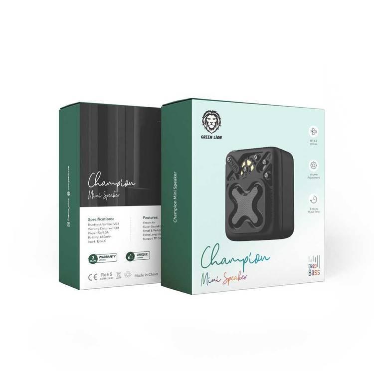 Green Lion Champion Mini Speaker - Black
