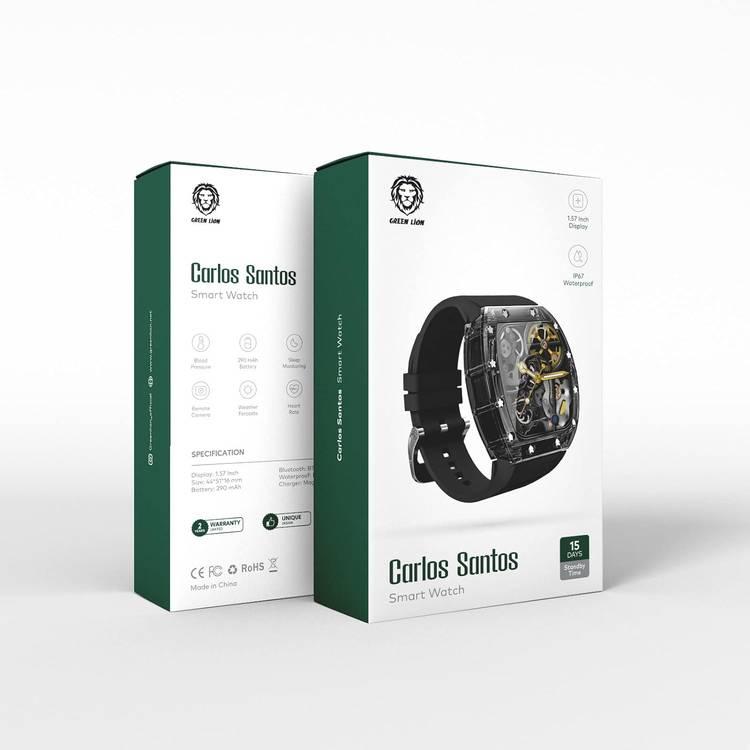 ساعة جرين ليون كارلوس سانتوس الذكية - أسود
