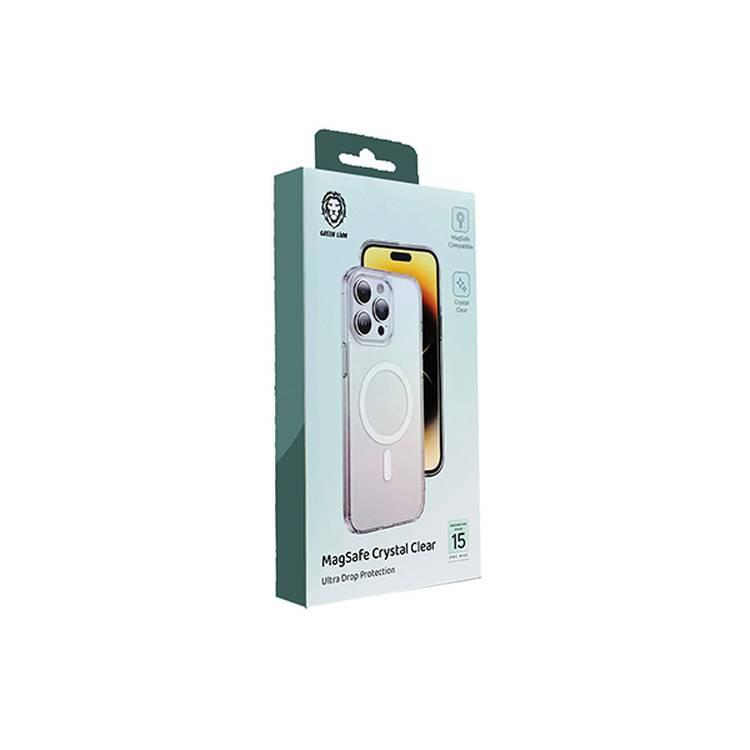 جراب Green Lion Magsafe شفاف تمامًا - صافي - iPhone 15 Pro