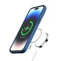 Green Lion Liquid Silicone Case with Magsafe For iPhone 15 Pro Max - Deep Blue