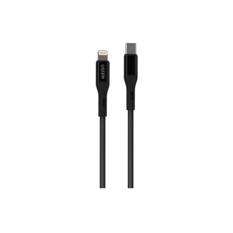 Green Lion TC-PH 20W W PD USB-C To Lightning Cable 1M PVC - Black