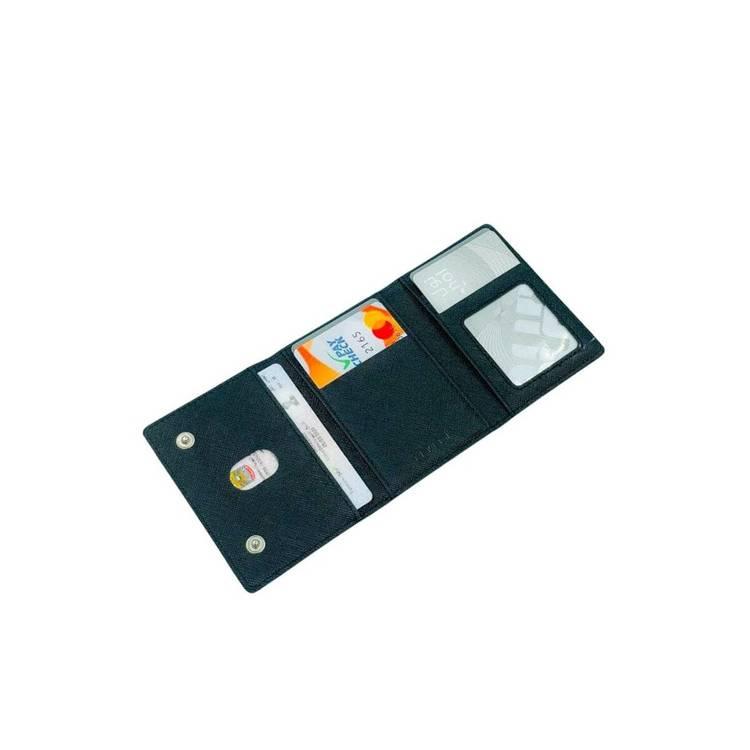 Levelo Mitte 8 in 1 Magsafe Cardholder Wallet  - Black