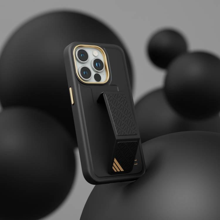 Levelo iPhone 15 Pro Max For Morphix Cuero Gripstand Case - Black