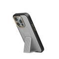 Levelo iPhone 15 Pro For Morphix Cuero Gripstand Case - Grey