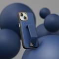 Levelo iPhone 15 For Morphix Cuero Gripstand Case - Blue