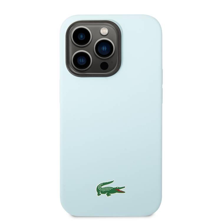 Lacoste iPhone 15 Pro Max For HC Magsafe Silicone Croc Logo - Blue