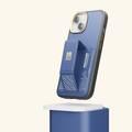 Levelo iPhone 15 Plus For Morphix Gripstand Case With Cardholder - Blue