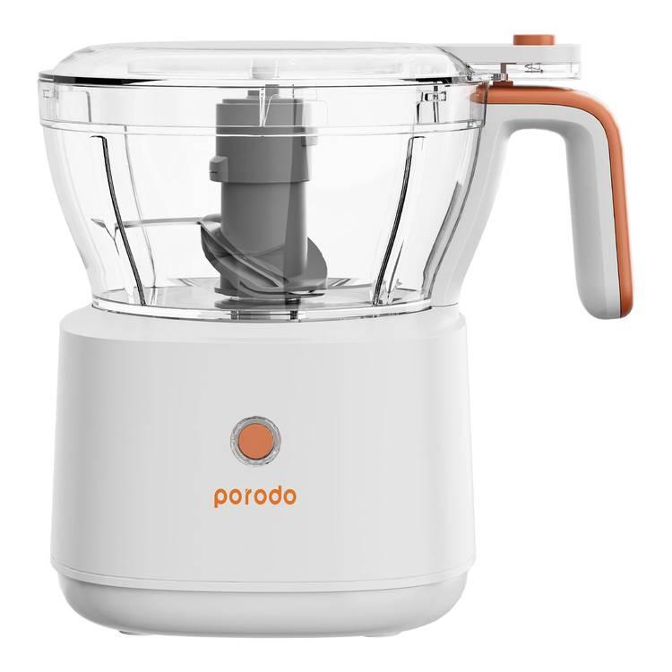 Porodo LifeStyle 4in1 Mini Food Processor with 88W Rated Power - White