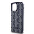 Lacoste iPhone 15 Pro For HC PU with Card Slot The Blend Monogram - Navy