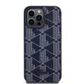 Lacoste iPhone 15 Pro Max For HC PU with Card Slot The Blend Monogram - Navy