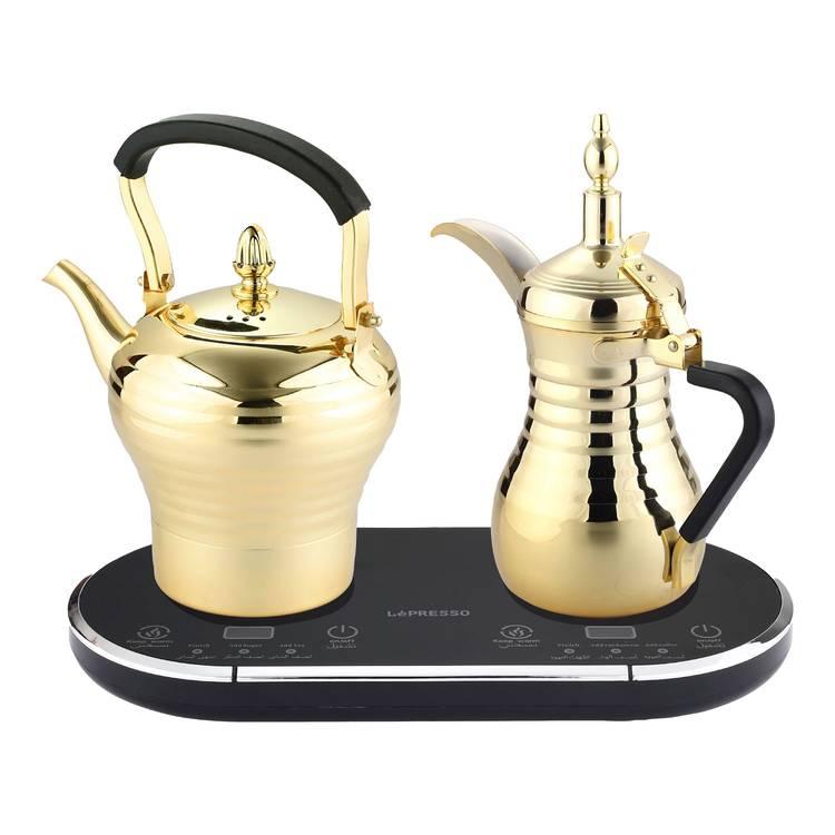 دلة القهوة العربية والشاي الكهربائية من ليبرسو 1600 واط - ذهب