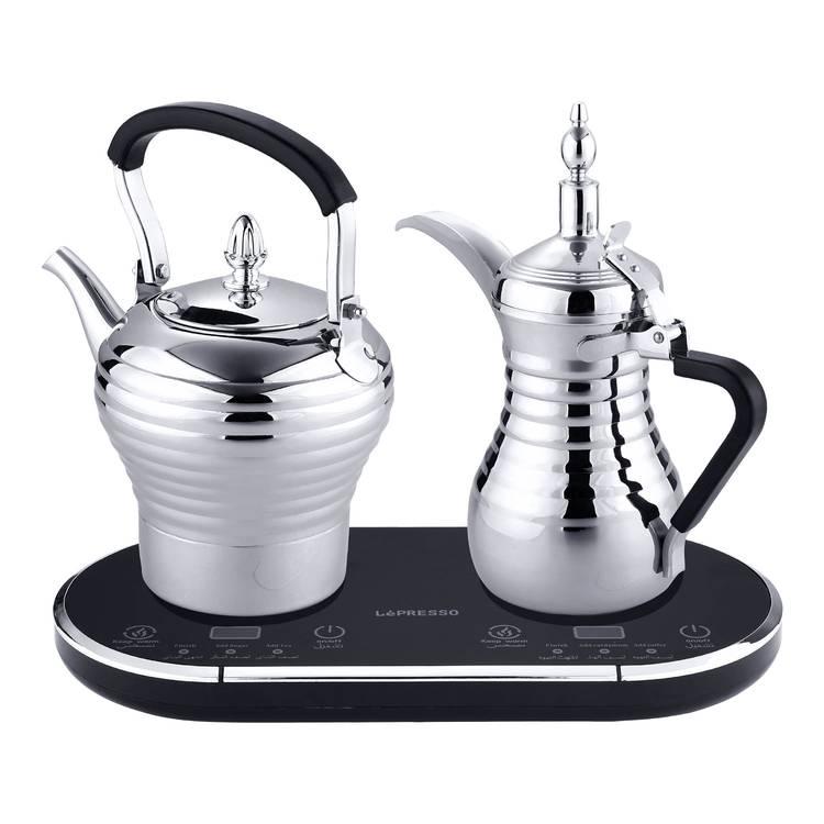 دلة القهوة العربية والشاي الكهربائية من ليبرسو 1600 واط - فضة