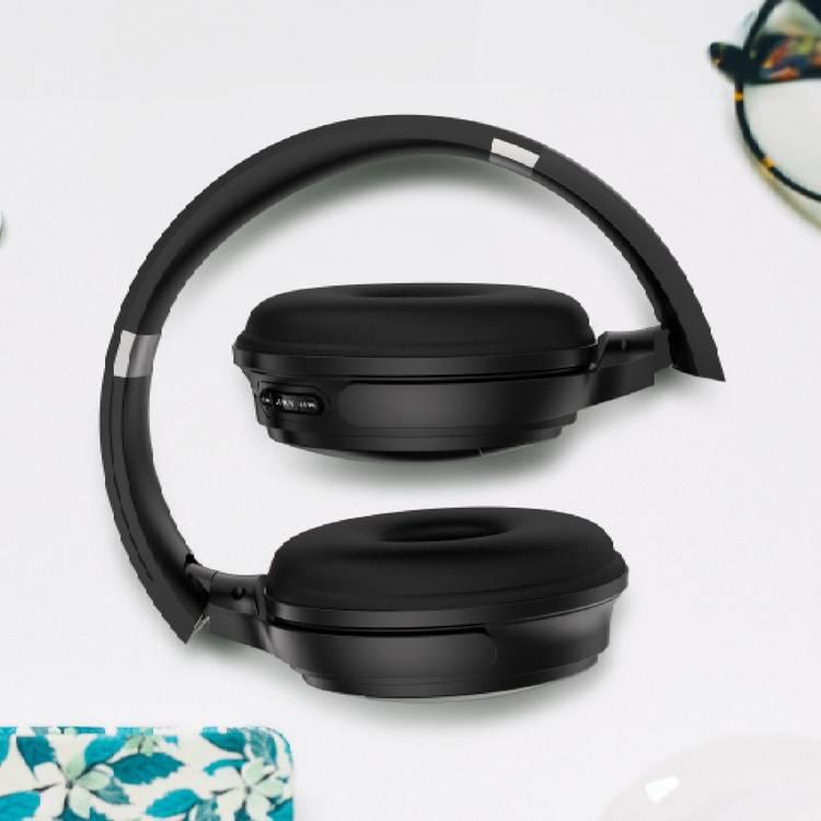 سماعة الرأس اللاسلكية Porodo من Soundtec Limited ذات الجهير الغني للغاية - أسود